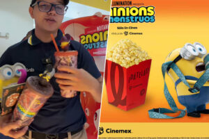 Cinépolis y Cinemex presentan los coleccionables de ''Minions & Monsters' con palomeras y vasos cuya única diferencia es el precio